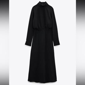 Zara Black Long Sleeve Dress